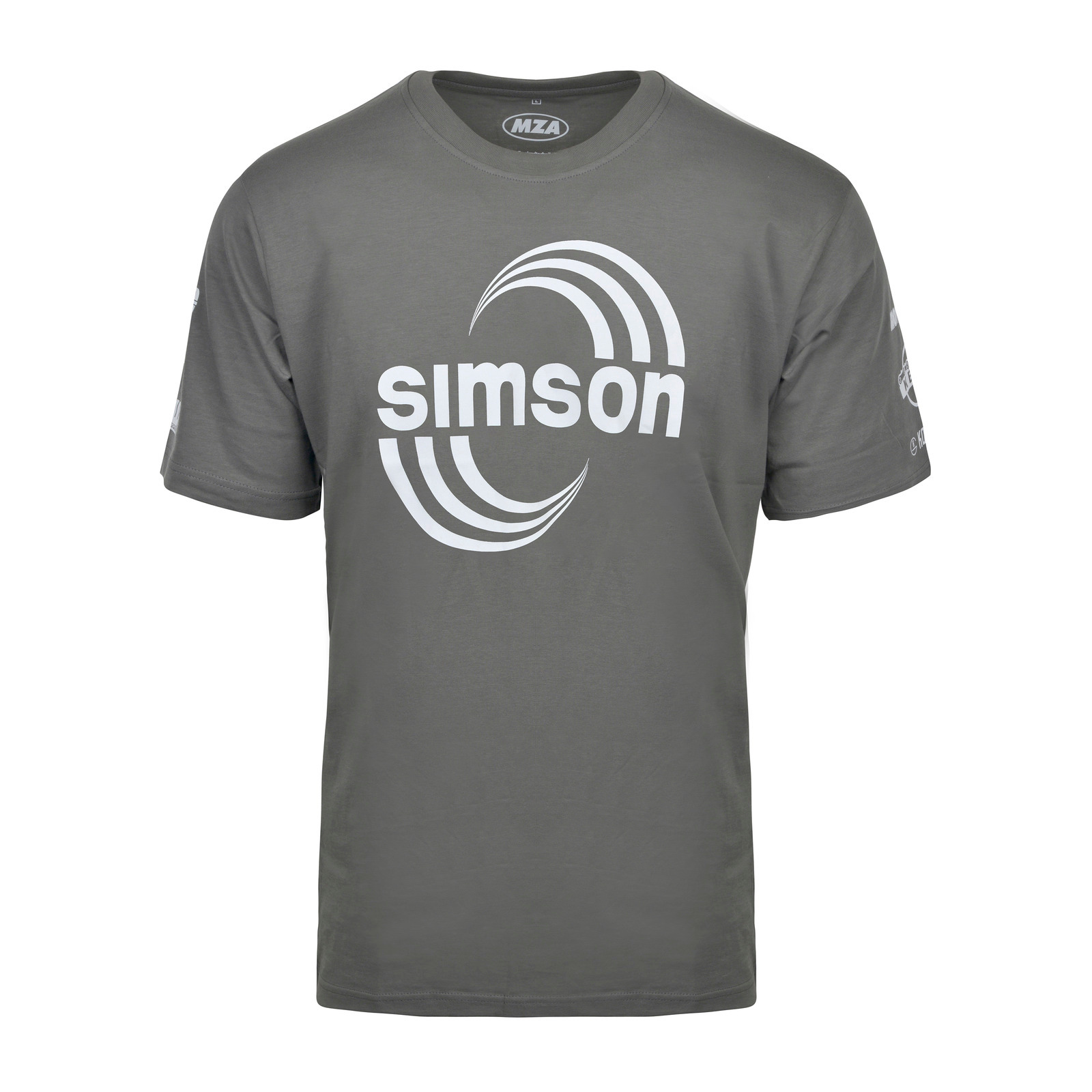 T-Shirt, Farbe: grau, Größe: M - Motiv: "SIMSON Rennshirt"